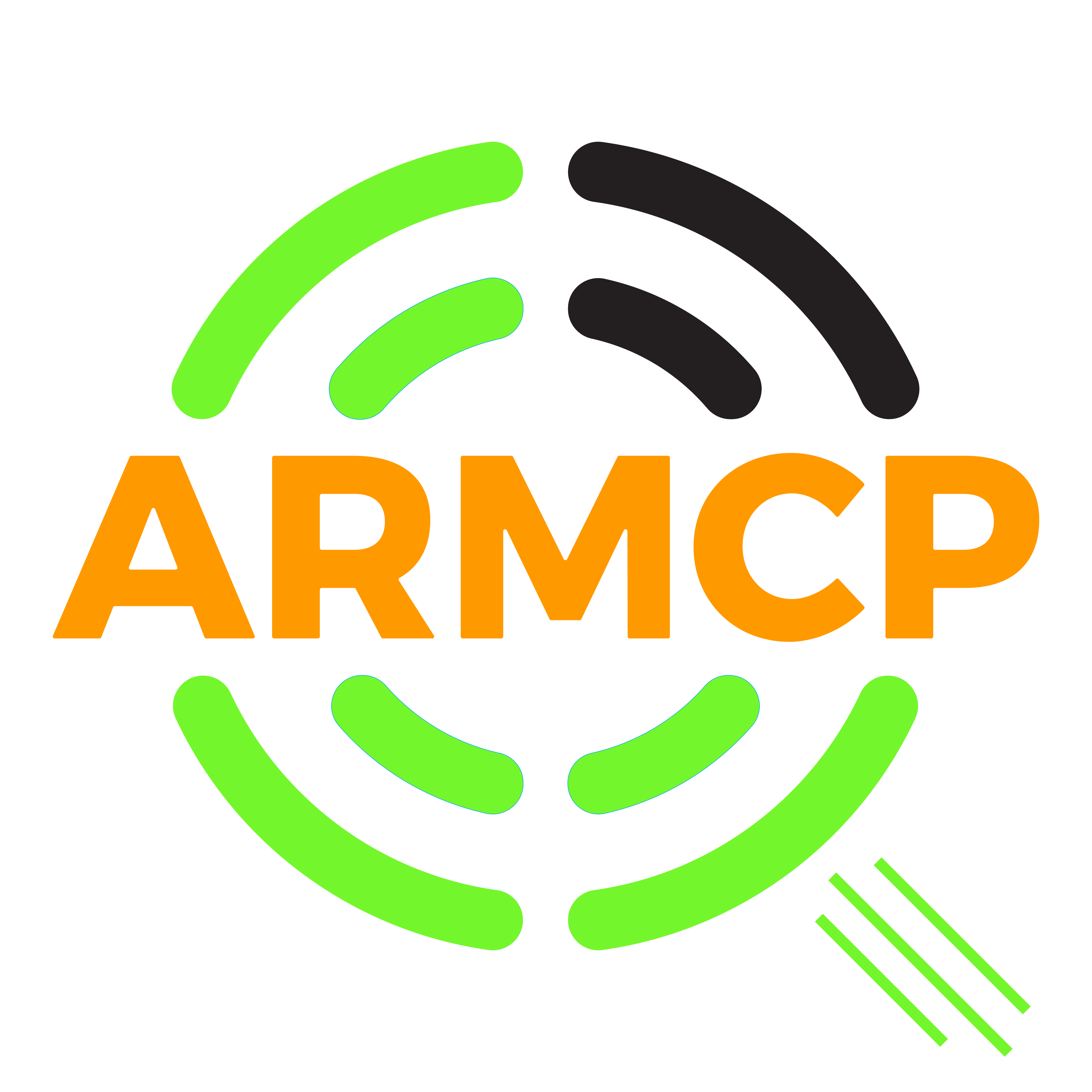 ARMCP white logo